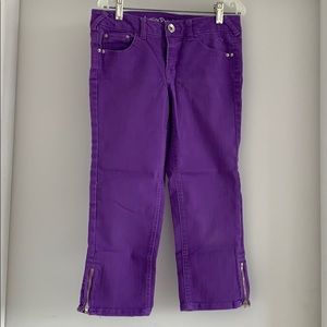 Justice Premium Jeans Cropped - Purple